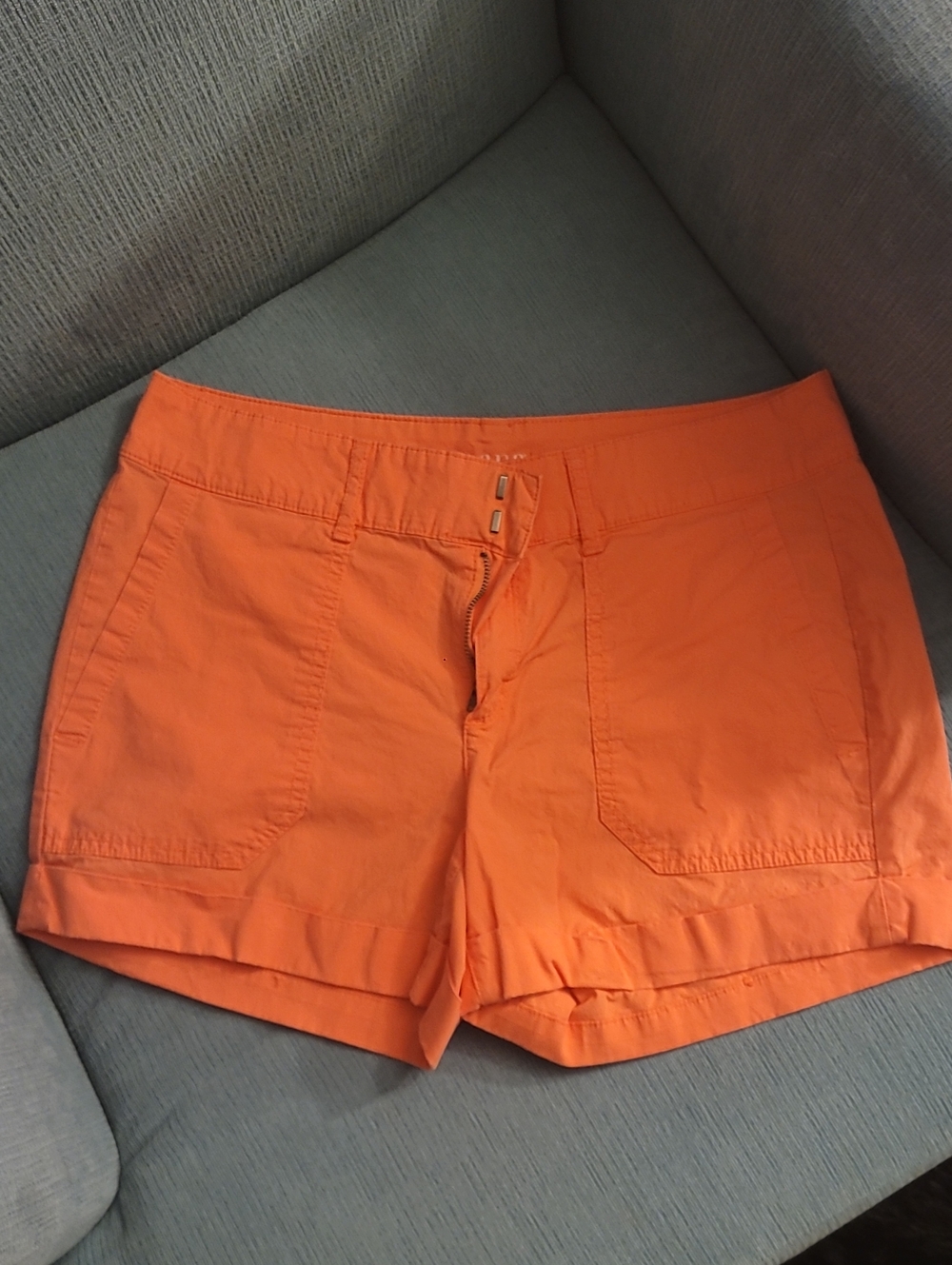 a.n.a Bright Orange Athletic Shorts